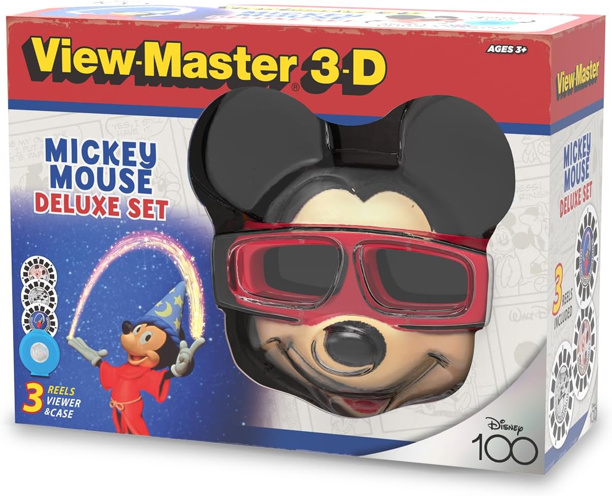 View Master Mickey Mouse Deluxe Set, Disney 100 Edition - STEM, Retro, Fun