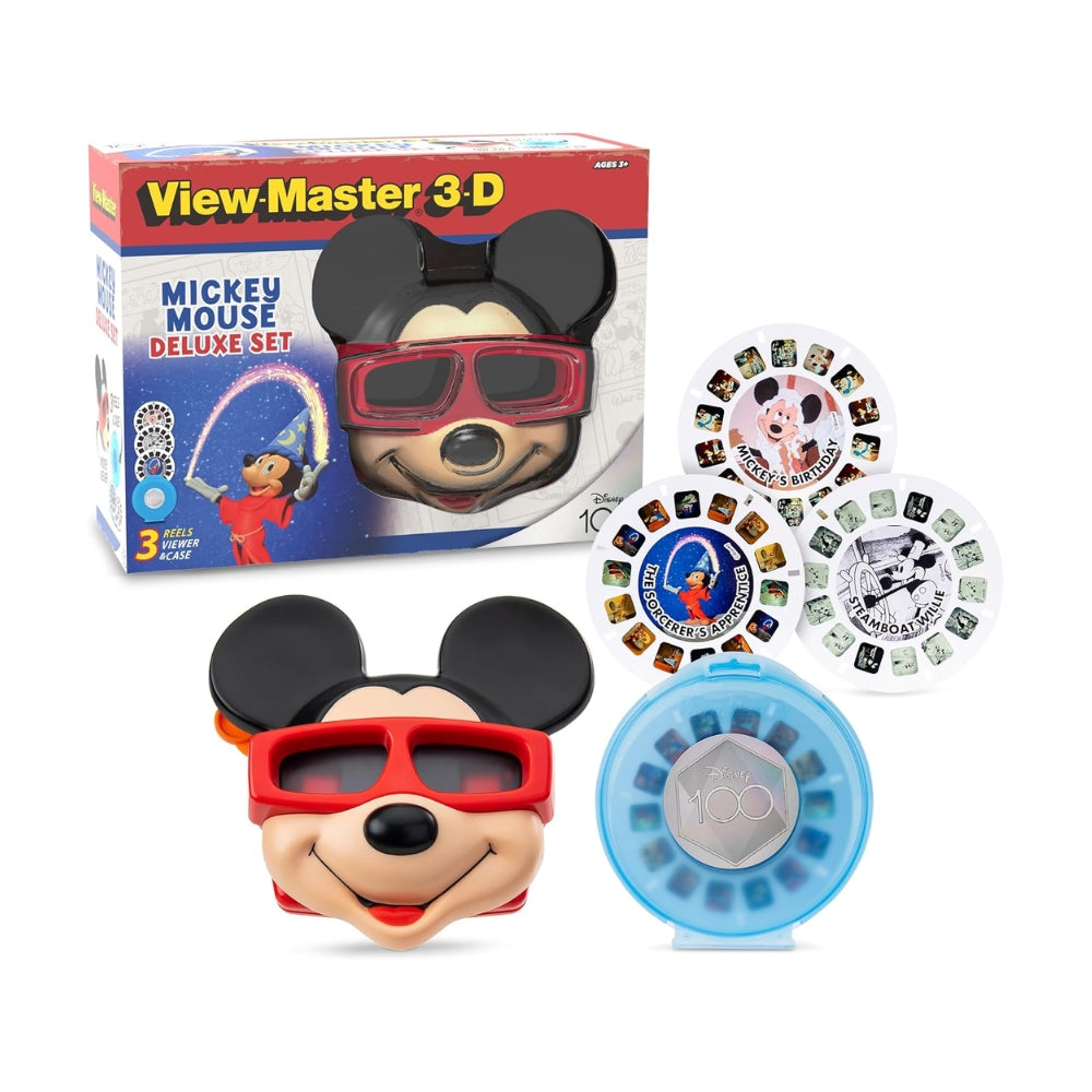 View Master Mickey Mouse Deluxe Set, Disney 100 Edition - STEM, Retro, Fun