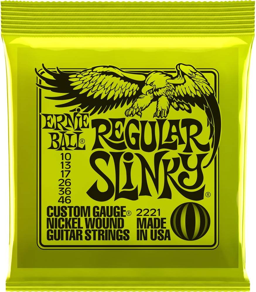 Ernie Ball 2221 Nickel Regular Slinky Electric Guitar Strings 3 Pack