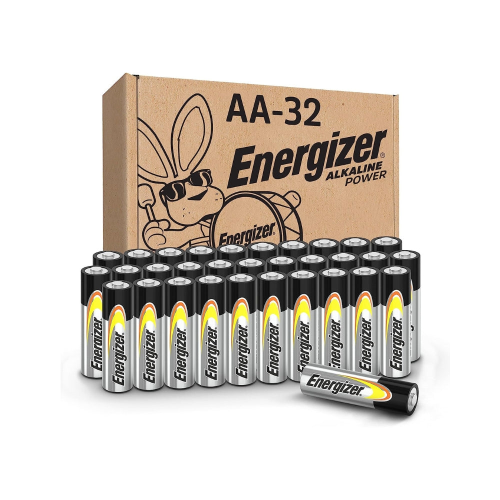 Energizer AA Batteries, Alkaline Power Double A Battery Alkaline, 32 Count