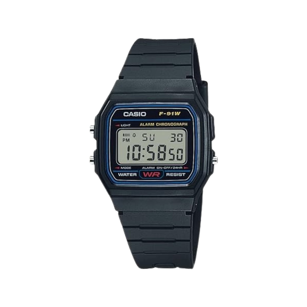 Casio Classic F91W Series Quartz Watch | Water Resistant |1/100 Second Stopwatch